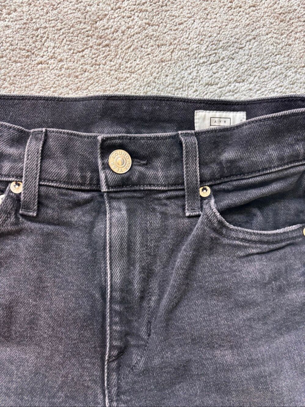 AYR The secret sauce straight leg jeans Sz 25S, $260 G4 - Picture 5 of 12